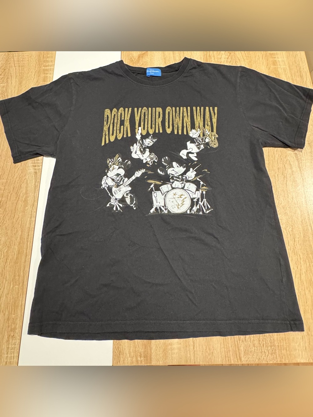Disney Tokyo Resort “Rock Your Own Way” men’s Black Graphic Tee size M-L